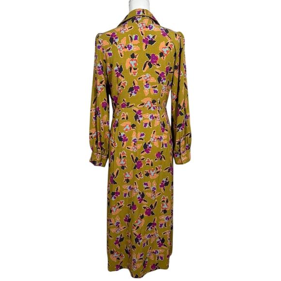 FRNCH Long Sleeve Kamela Midi Shirt Dress - Size Large - Picture 3 of 6